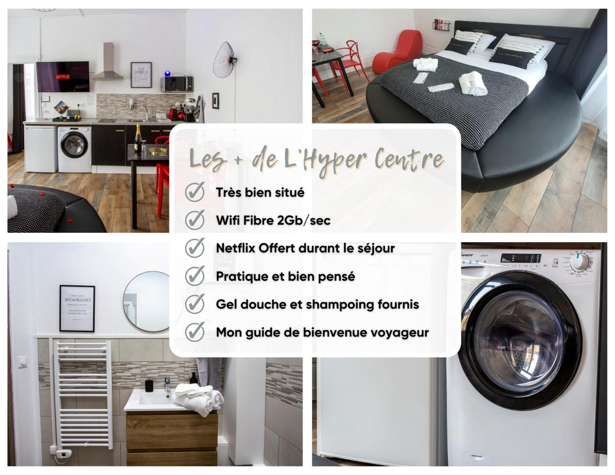 L'Hyper Centre - Netflix & Wifi - Literie Haut De Gamme - Check-In 24H24 - Goodmarning Châlons-en-Champagne Exteriér fotografie